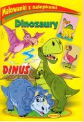 Malowanki z nalepkami Dinozaury Dinuś