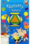 Kształty i kolory z trzema małymi świnkami.